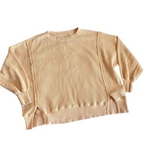 AE Big Hug Waffle Sweatshirt SZ XS Oversized